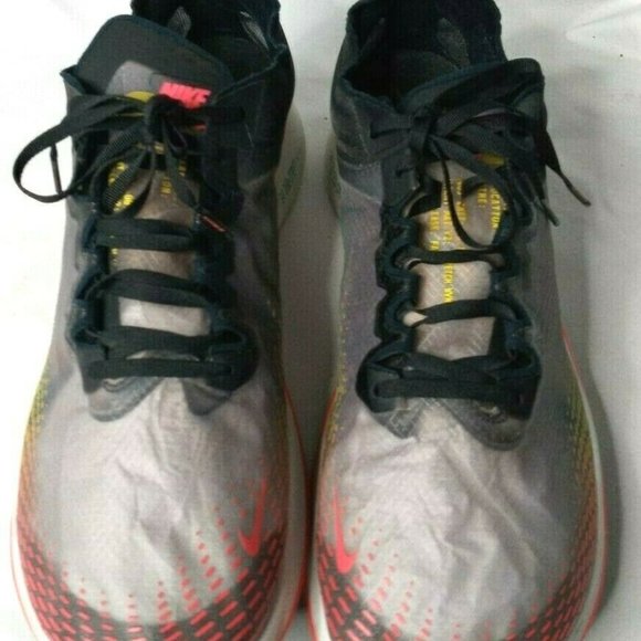 Nike Zoom Fly SP Fast Shoes Mens Size 15  Black Lucid Green Red Orbit - Picture 4 of 10